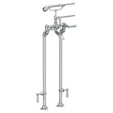 Watermark 180-8.3STP-U-GP - Floor Standing Bath Set with Hand Shower and Shut-Off Valves