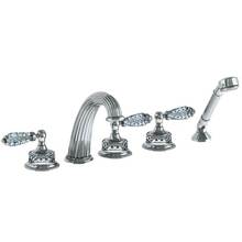 Watermark 180-8.1-BB-WH - Deck Mounted 5 Hole Bath Set