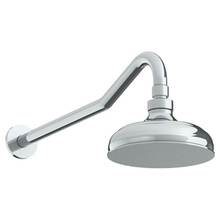 Watermark 201-HAF.1-WH - Wall Mounted Showerhead, 6''dia, with 14'' Arm and Flange