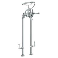 Watermark 206-8.3STP-S2-WH - Floor Standing Bath Set with Hand Shower and Shut-Off Valves