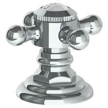 Watermark 206-DTC-V-WH - Trim For Deck Mounted Valve.  Porcelain cross and lever buttons engraved ''COLD'&ap