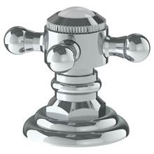 Watermark 206-DTD-V-WH - Trim For Deck Mounted Valve.  Plain porcelain button