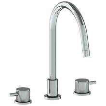 Watermark 22-7G-TIC-WH - Deck Mounted 3 Hole Gooseneck Kitchen Faucet