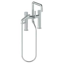 Watermark 22-8.26.2-TIA-WH - Deck Mounted Exposed Square Bath Set with Hand Shower