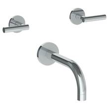 Watermark 23-5-L8-WH - Wall Mounted 3 Hole Bath Set