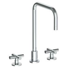 Watermark 23-7-L9-GP - Deck Mounted 3 Hole Square Top Kitchen Faucet