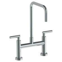 Watermark 23-7.5-L8-WH - Deck Mounted Bridge Square Top Kitchen Faucet