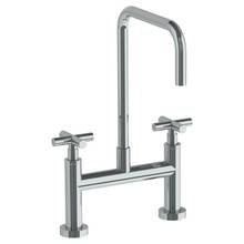 Watermark 23-7.5-L9-GP - Deck Mounted Bridge Square Top Kitchen Faucet