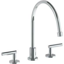 Watermark 23-7EG-L8-PC - Deck Mounted 3 Hole Extended Gooseneck Kitchen Faucet