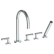 Watermark 23-8.1-L8-GP - Deck Mounted 5 Hole Gooseneck Bath set