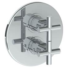 Watermark 23-T20-L9-GP - Wall Mounted Thermostatic Shower Trim with built-in control, 7 1/2'' dia.