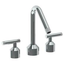 Watermark 25-8-IN14-SBZ - Deck Mounted 3 Hole Bath set with Angled Spout