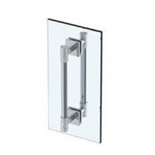 Watermark 27-0.1-6DDP-GP - Sense 6” double shower door pull/ glass mount towel bar