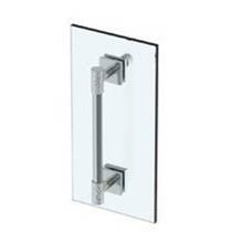 Watermark 27-0.1-12SDP-EB - Sense 12'' Shower Door Pull  With Knob / Glass Mount Towel Bar with Hook