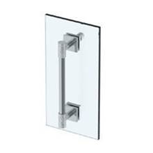 Watermark 27-0.1-18SDP-EB - Sense 18'' Shower Door Pull  With Knob / Glass Mount Towel Bar with Hook