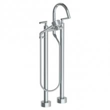 Watermark 27-8.3V-CL14-SBZ - Floor Standing Bath Set with Hand Shower