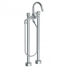 Watermark 27-8.3V-CL16-SBZ - Floor Standing Bath Set with Hand Shower