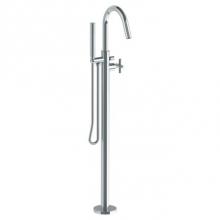 Watermark 27-8.8-CL15-SBZ - Single Hole Floor Standing Bath Set with Hand Shower