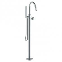 Watermark 27-8.8-CL16-SBZ - Single Hole Floor Standing Bath Set with Hand Shower