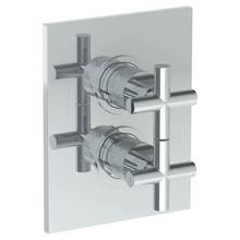 Watermark 27-T20-CL15-WH - Wall Mounted Thermostatic Shower Trim with built-in control, 6 1/4'' X 8''