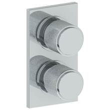 Watermark 27-T25-CL16-GP - Wall Mounted Mini Thermostatic Shower Trim with built-in control, 3 1/2'' x 6 1/4'&