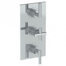 Watermark 27-T30-CL14-PC - Wall Mounted Thermostatic Shower Trim with 2 built-in controls, 6 1/4'' x 12''