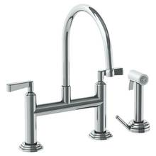 Watermark 29-7.65-TR14-WH - Deck Mounted Bridge Kitchen Faucet with Independent Side Spray