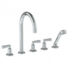 Watermark 30-8.1-TR24-GM - Deck Mounted 5 Hole Bath Set