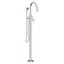 Watermark 30-8.8-TR24-WH - Single Hole Floor Standing Bath Set with Hand Shower