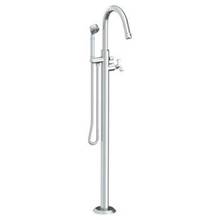 Watermark 30-8.8-TR25-WH - Single Hole Floor Standing Bath Set with Hand Shower