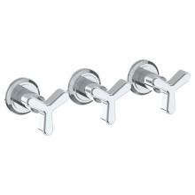 Watermark 30-WTR3-TR25-PC - Wall Mounted 3-Valve Shower Trim