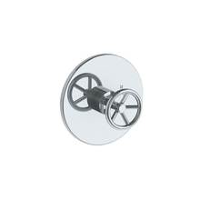 Watermark 31-P80-BK-WH - Wall Mounted Pressure Balance Shower Trim, 7'' dia.