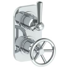 Watermark 31-T25-BK-PC - Wall Mounted Mini Thermostatic Shower Trim with built-in control, 3 1/2''