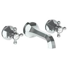 Watermark 312-2.2-X-WH - Wall Mounted 3 Hole Lavatory Set with 6 3/4'' CTC Spout