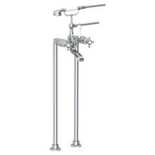 Watermark 312-8.3-V-WH - Floor Standing Bath Set with Hand Shower