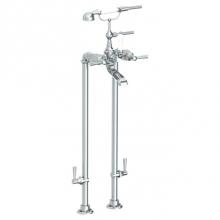 Watermark 312-8.3STP-Y2-SBZ - Floor Standing Bath Set with Hand Shower and Shut-Off Valves