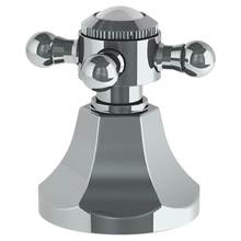 Watermark 312-DTD-X-WH - Trim For Deck Mounted Valve. Porcelain cross buttons not engraved