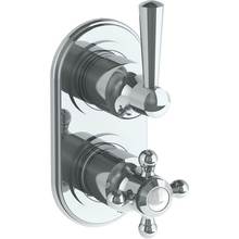 Watermark 312-T25-Y2-PC - Wall Mounted Mini Thermostatic Shower Trim with built-in control, 3 1/2''