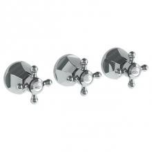 Watermark 312-WTR3-X-PC - Wall Mounted 3-Valve Shower Trim