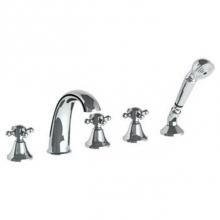 Watermark 313-8.1-AX-WH - Deck Mounted 5 Hole Bath Set