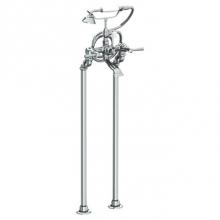 Watermark 313-8.3-Y2-WH - Floor Standing Bath Set with Hand Shower