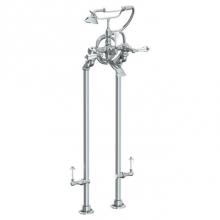 Watermark 313-8.3STP-SW-GP - Floor Standing Bath Set with Hand Shower and Shut-Off Valves