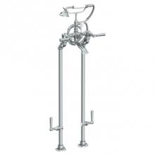 Watermark 313-8.3STP-WW-SBZ - Floor Standing Bath Set with Hand Shower and Shut-Off Valves