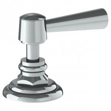 Watermark 313-DT-Y2-GP - Trim For Deck Mounted Valve.  Porcelain cross and lever buttons engraved ''COLD'&ap