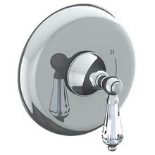 Watermark 313-P80-SW-WH - Wall Mounted Pressure Balance Shower Trim, 7'' dia.