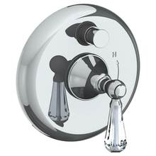 Watermark 313-P90-SW-WH - Wall Mounted Pressure Balance Shower Trim with Diverter, 7'' dia.