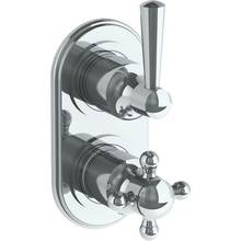 Watermark 313-T25-Y2-GP - Wall Mounted Mini Thermostatic Shower Trim with built-in control, 3 1/2'' x 6 1/4'&