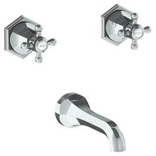 Watermark 314-5-XX-WH - Wall Mounted 3 Hole Bath Set