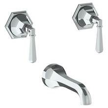 Watermark 314-5-YY-GP - Wall Mounted 3 Hole Bath Set