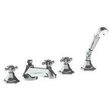 Watermark 314-8.1-XX-WH - Deck Mounted 5 Hole Bath Set